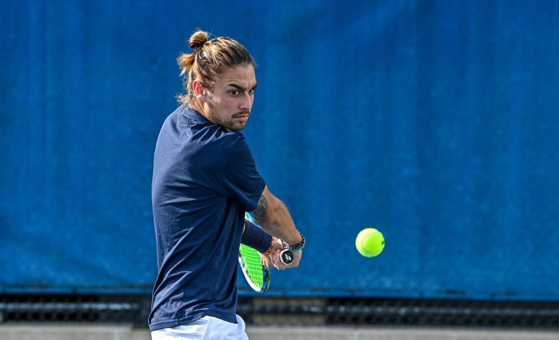 Men’s Tennis Welcomes Michigan State, No. 7 Michigan, and JMU for Three-Match Weekend