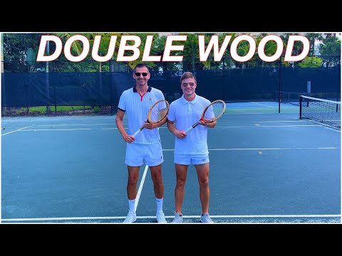 NCAA D1 vs D2 with WOODEN Racquets | Tennis Match 🪵