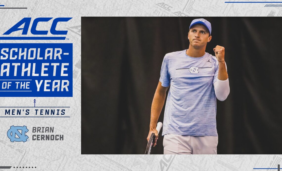 North Carolina's Cernoch Headlines 2021-22 All-ACC Academic Men's Tennis Team