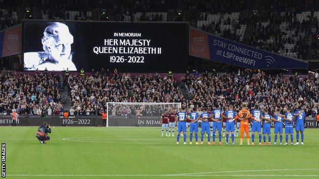 Fans and players at West Ham