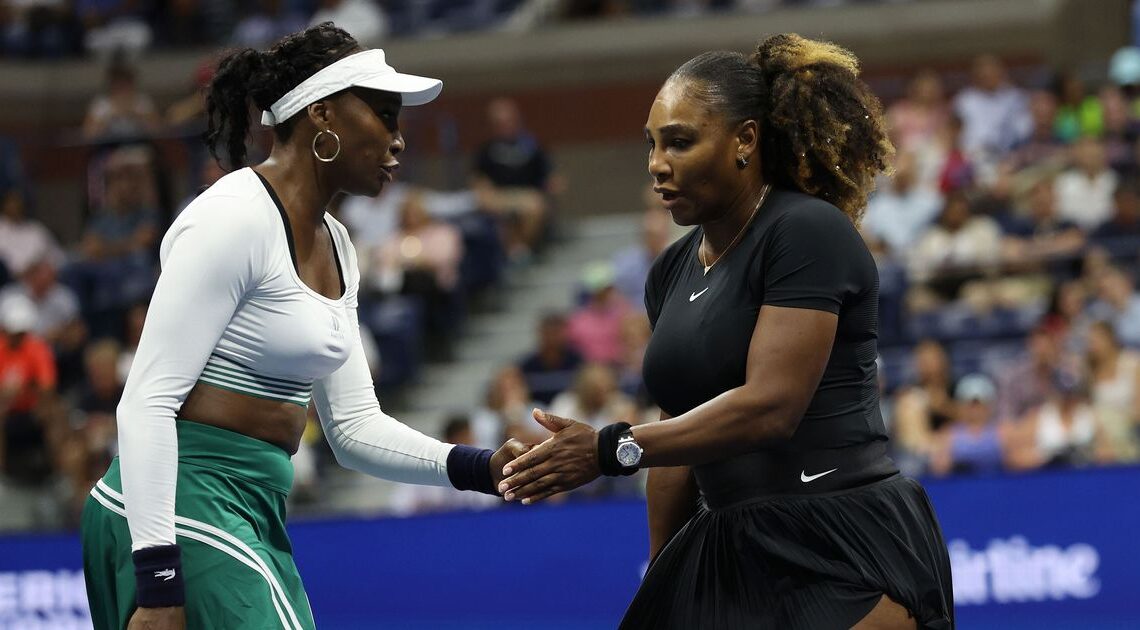 Venus, Serena fall in opening round of doubles at US Open