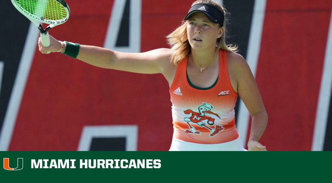 W. Tennis Completes Season-Opening Fall Ranked Spotlight – University of Miami Athletics