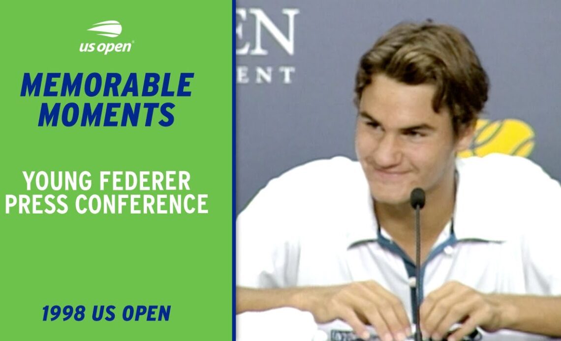 17-Year-Old Roger Federer Press Conference | 1998 US Open