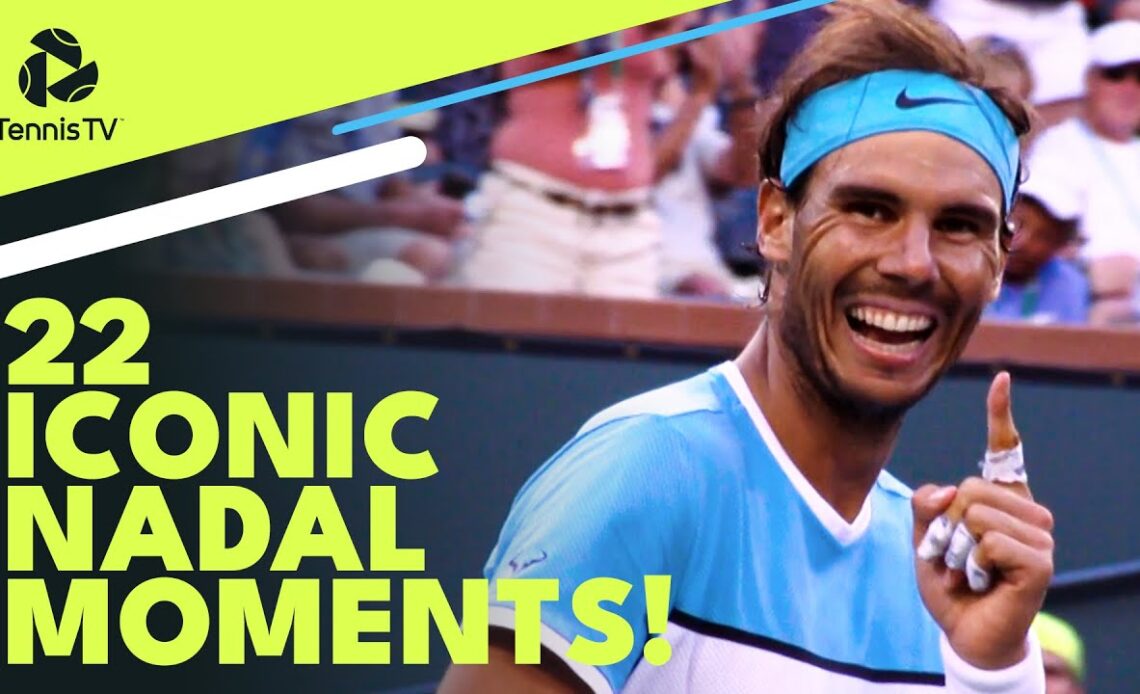 22 ICONIC RAFA NADAL ATP MOMENTS! 🇪🇸