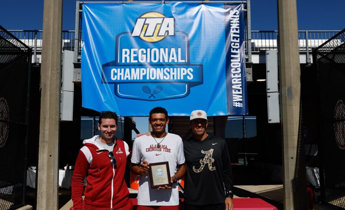 Alabama Men’s Tennis' Enzo Aguiard Crowned Singles Champion At The ITA Southern Regional Championships