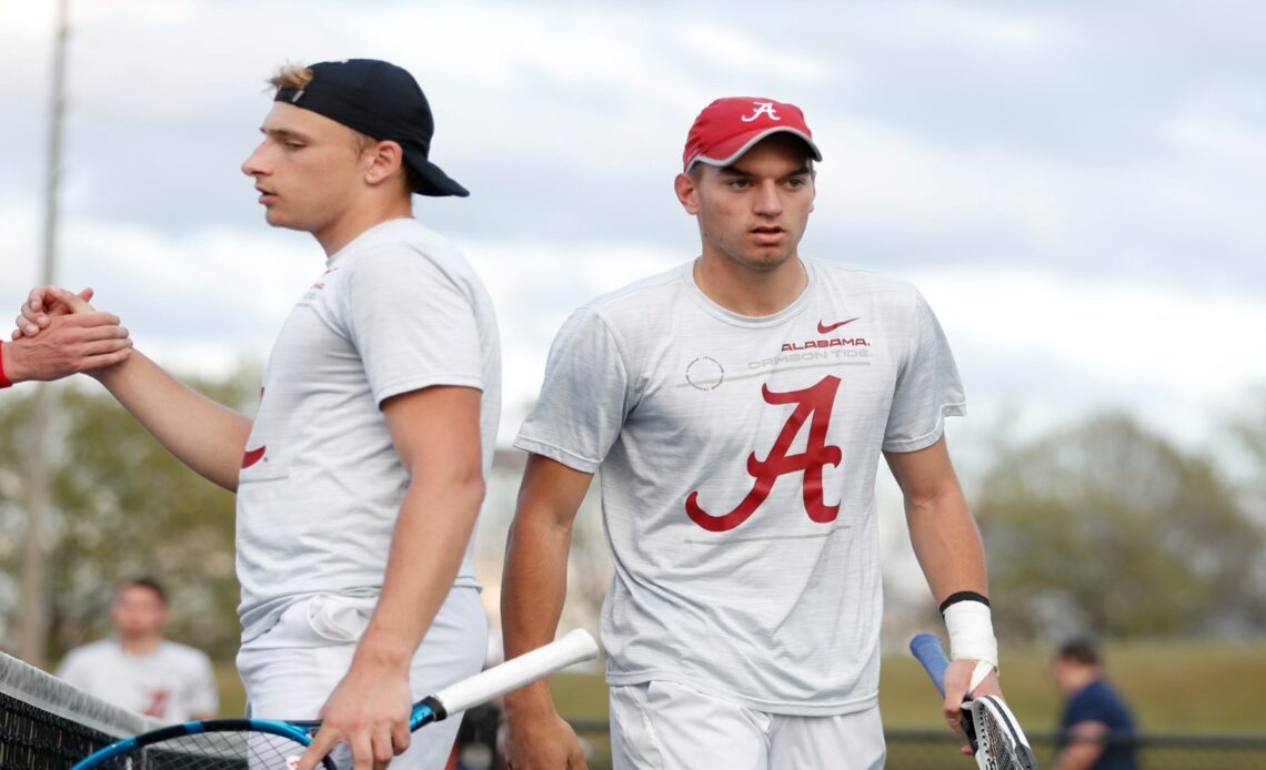 Alabama Men’s Tennis’ Planinsek and Samofalov Defeat Top-10 Opponent at the ITA All-American Championships