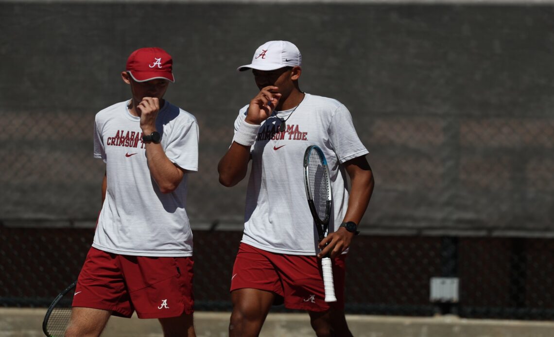 Alabama Men’s Tennis Wins Five Matches on Day Two of Alabama Four-In-The-Fall