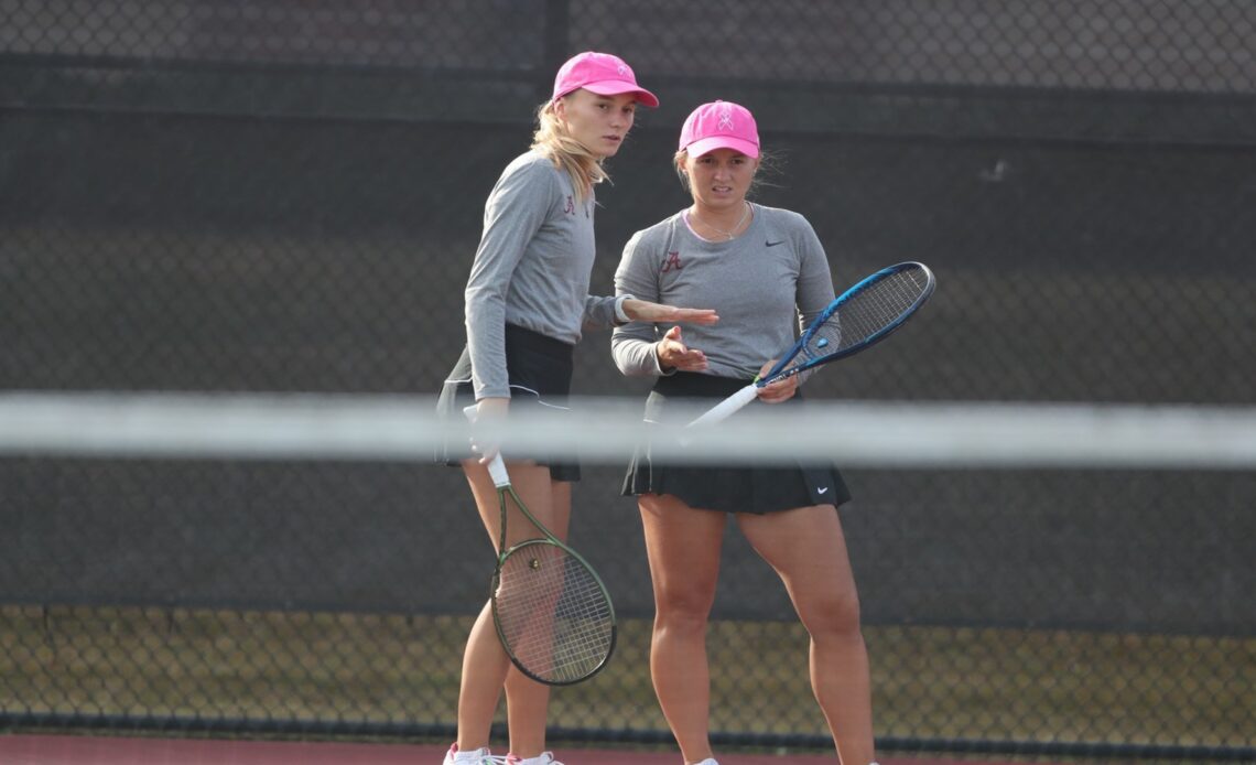 Alabama Women's Tennis Concludes Day One of Roberta Alison Fall Classic