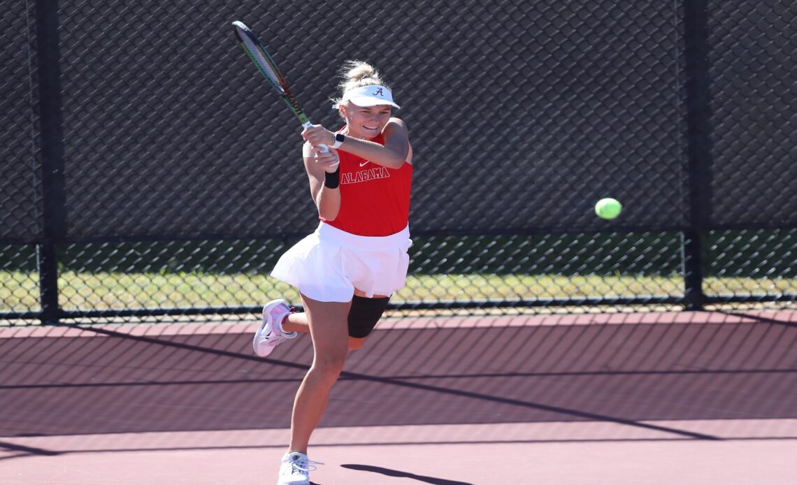 Alabama Women’s Tennis Concludes Day Two of Alabama Four-In-The-Fall