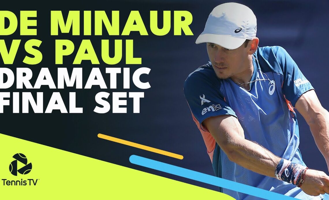 Alex De Minaur vs Tommy Paul Dramatic Final Set! | Eastbourne 2022