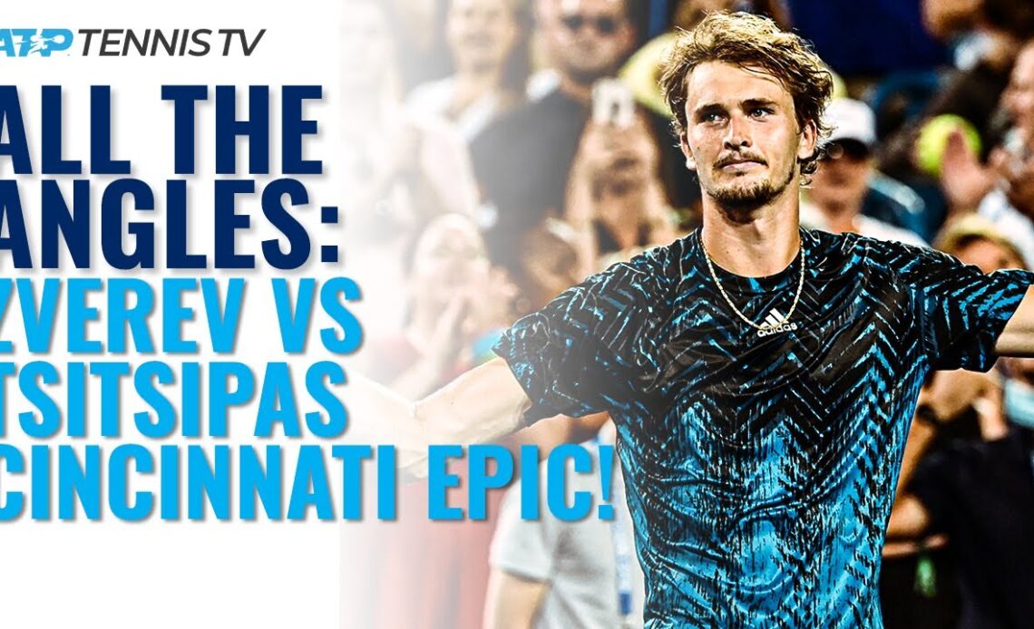 Alexander Zverev vs Stefanos Tsitsipas: All The Angles | Cincinnati 2021 Highlights