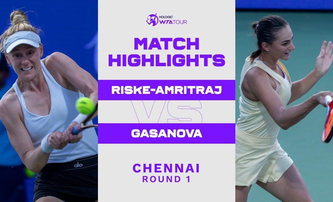 Alison Riske-Amritraj vs. Anastasia Gasanova | 2022 Chennai Round 1 | WTA Match Highlights