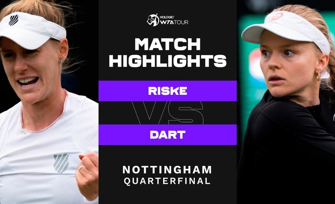 Alison Riske vs. Harriet Dart | 2022 Nottingham Quarterfinals | WTA Match Highlights