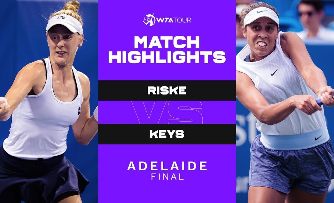 Alison Riske vs. Madison Keys | 2022 Adelaide 250 Final | WTA Match Highlights