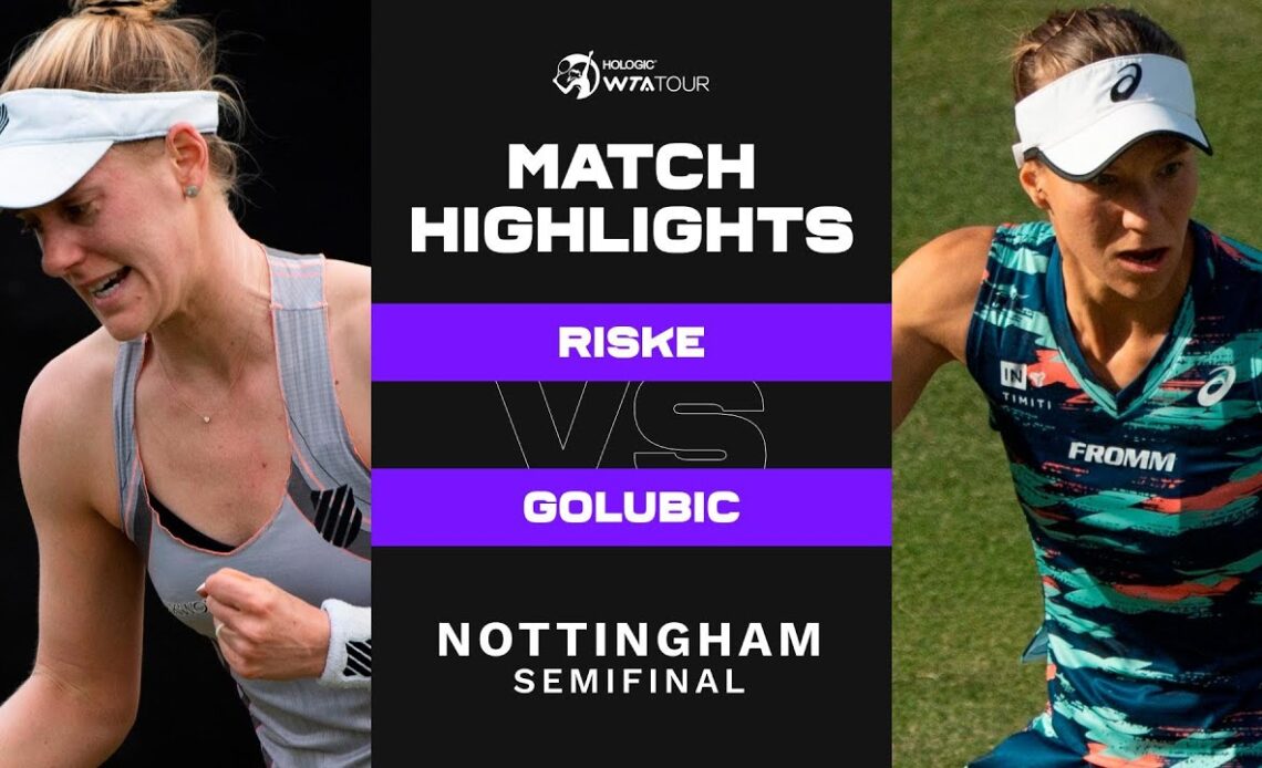 Alison Riske vs. Viktorija Golubic | 2022 Nottingham Semifinal | WTA Match Highlights