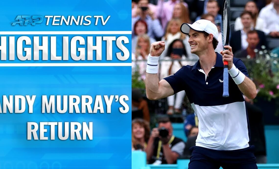 Andy Murray Brilliant Shots & Moments in Doubles Win with Lopez! | Queen's 2019