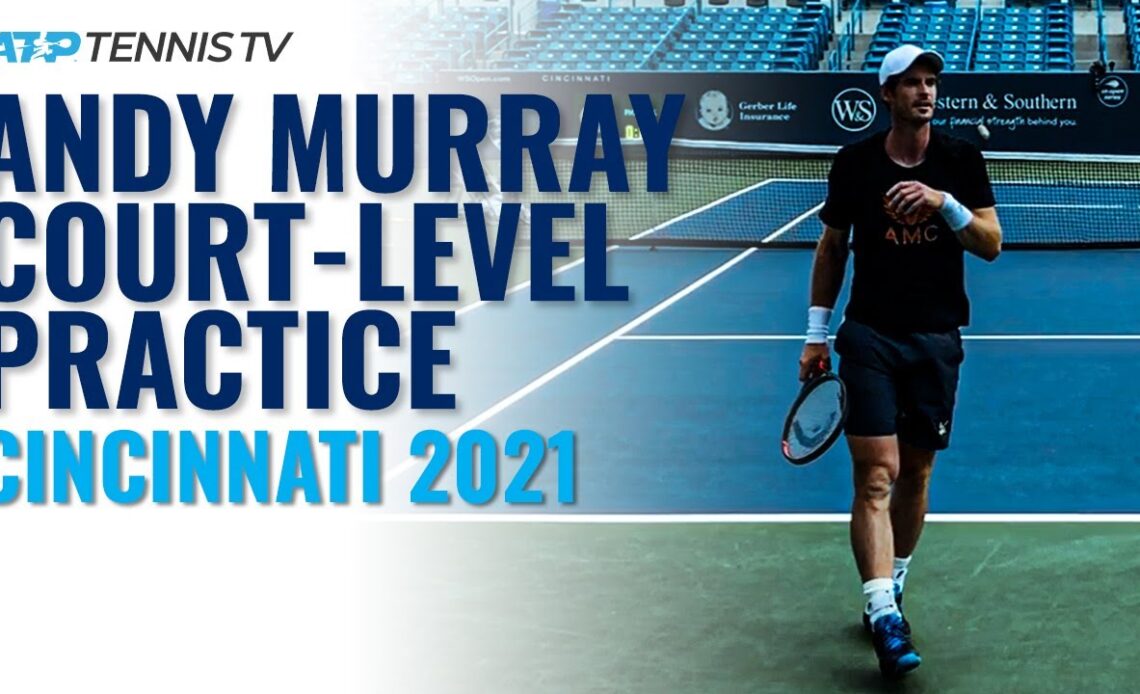 Andy Murray Court-Level Points With Cameron Norrie & Target Practice | Cincinnati 2021