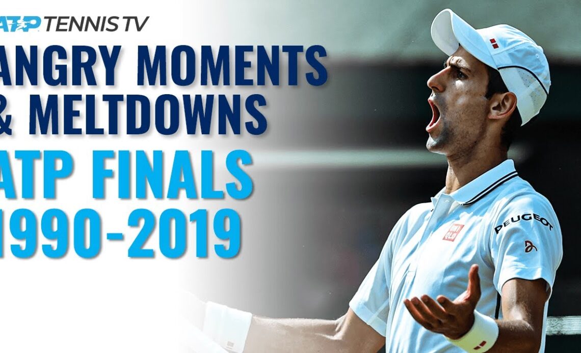Angry Tennis Moments & Racket Smashes 😡 | ATP Finals Edition