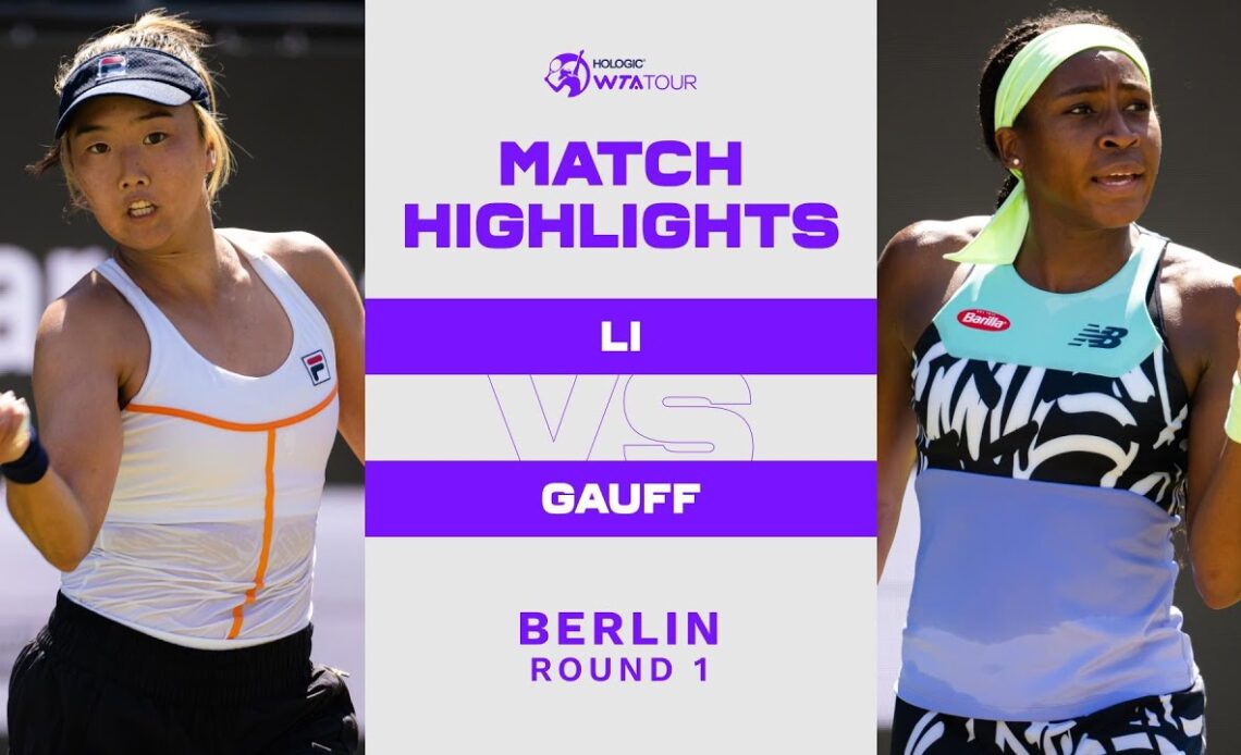 Ann Li vs. Coco Gauff | 2022 Berlin Round 1 | WTA Match Highlights