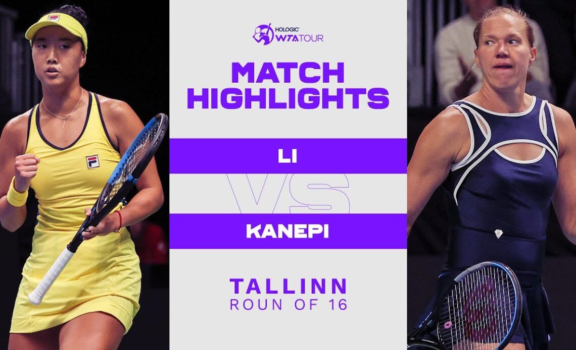 Ann Li vs. Kaia Kanepi | 2022 Tallinn Round of 16 | WTA Match Highlights