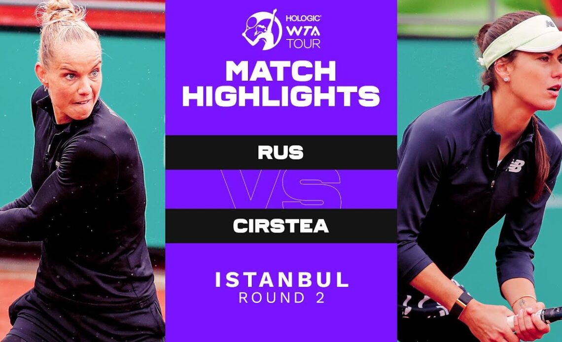 Arantxa Rus vs. Sorana Cirstea | 2022 Istanbul Round 2 | WTA Match Highlights