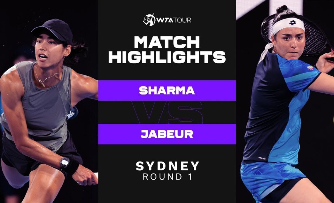 Astra Sharma vs. Ons Jabeur | 2022 Sydney Round 1 | WTA Match Highlights