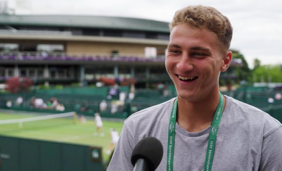 At Wimbledon with North Macedonia's Kalin Ivanovski