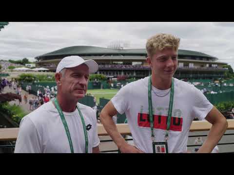 At Wimbledon with Spain's Martin Landaluce