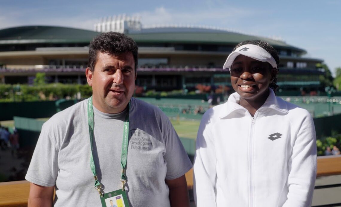 At Wimbledon with the Grand Slam Player Development Programme/ITF Touring Team