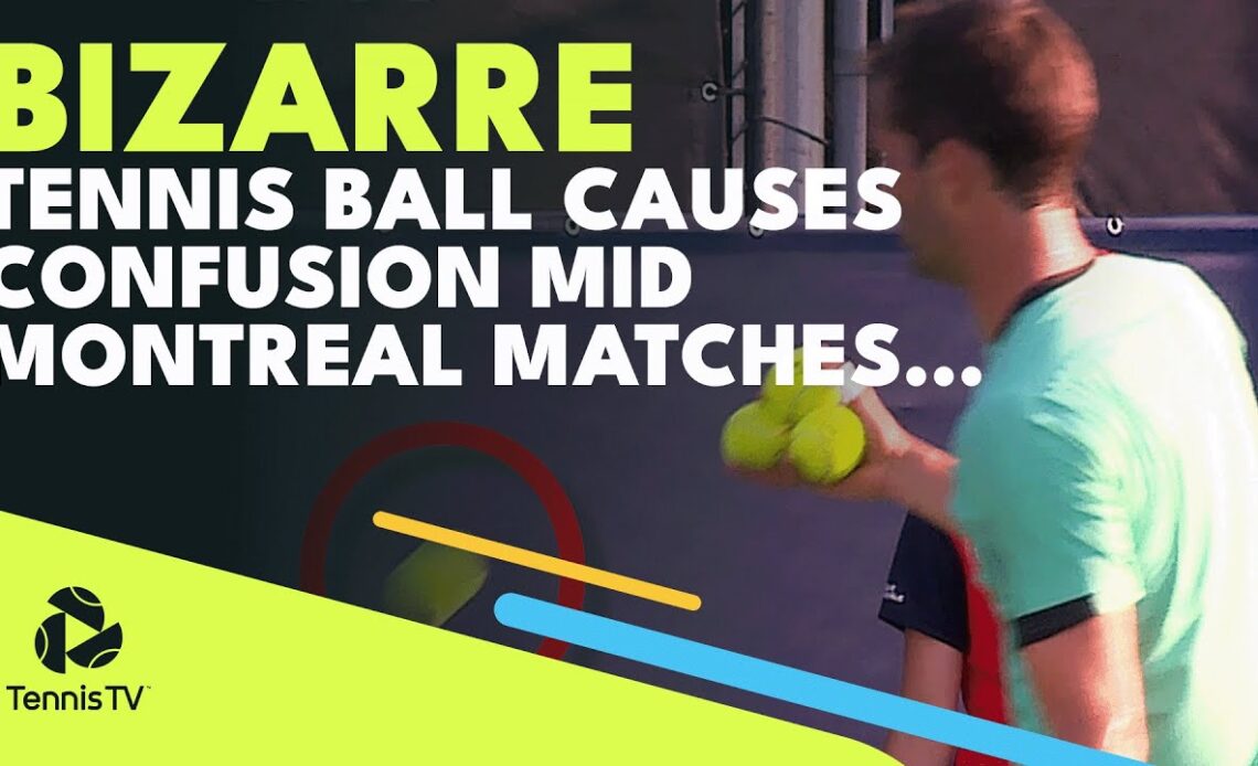 BIZARRE: Tennis Ball Causes Confusion Mid Montreal Matches | Montreal 2022