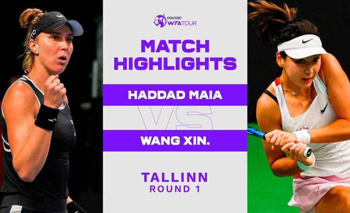 Beatriz Haddad Maia vs. Wang Xinyu | 2022 Tallinn Round 1 | WTA Match Highlights