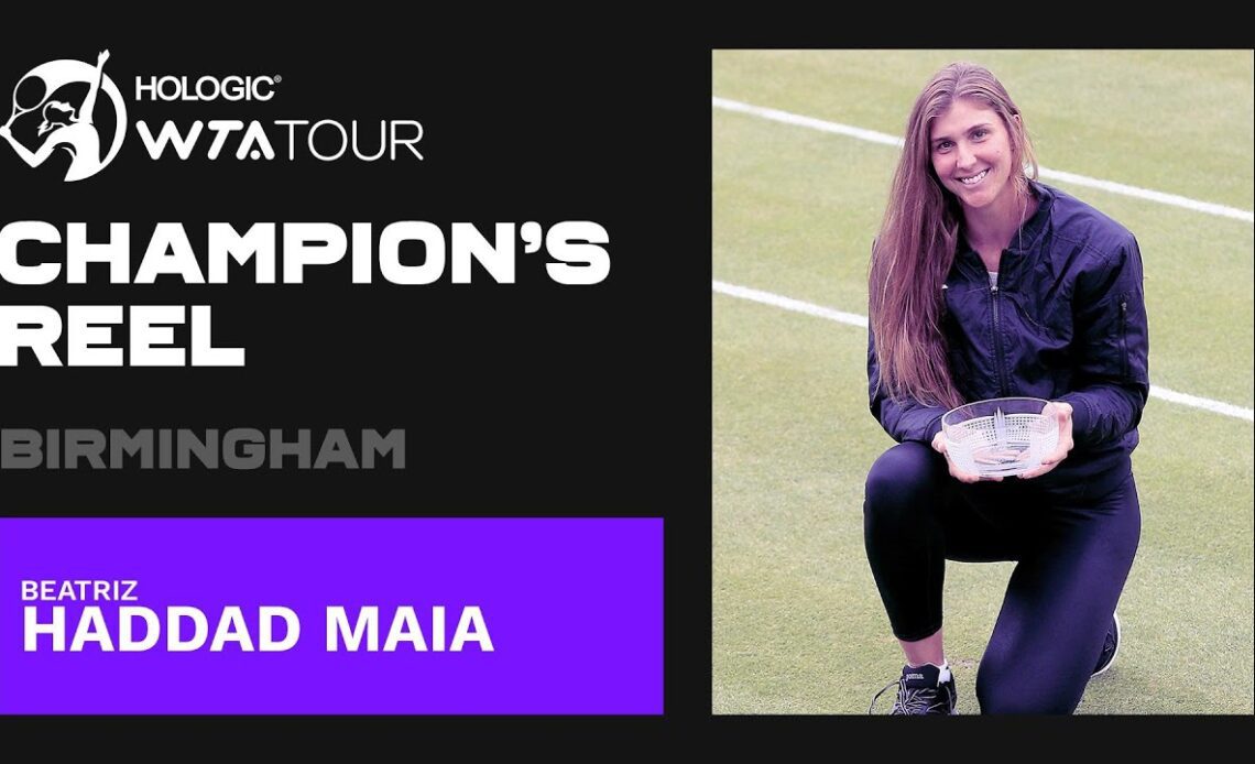 🇧🇷 Beatriz Haddad Maia's BEST points from her title win in Birmingham