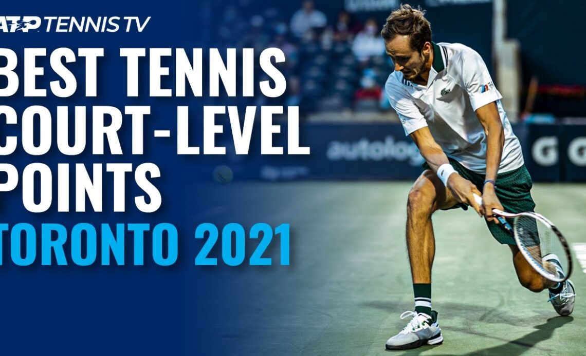 Best Court-Level Tennis Points & Moments | Toronto 2021