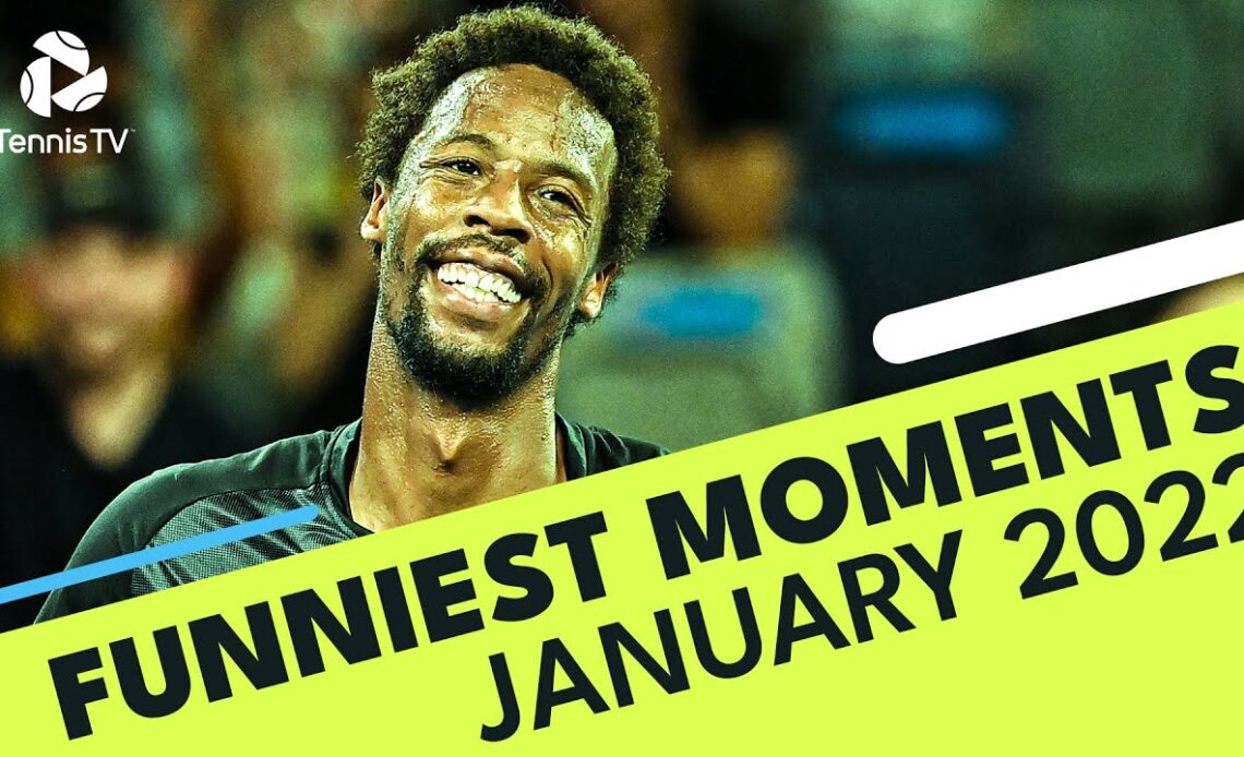 Bird Incidents, Flying Hats, Heads In Bins & SO Much More | January 2022 ATP Funniest Tennis Moments