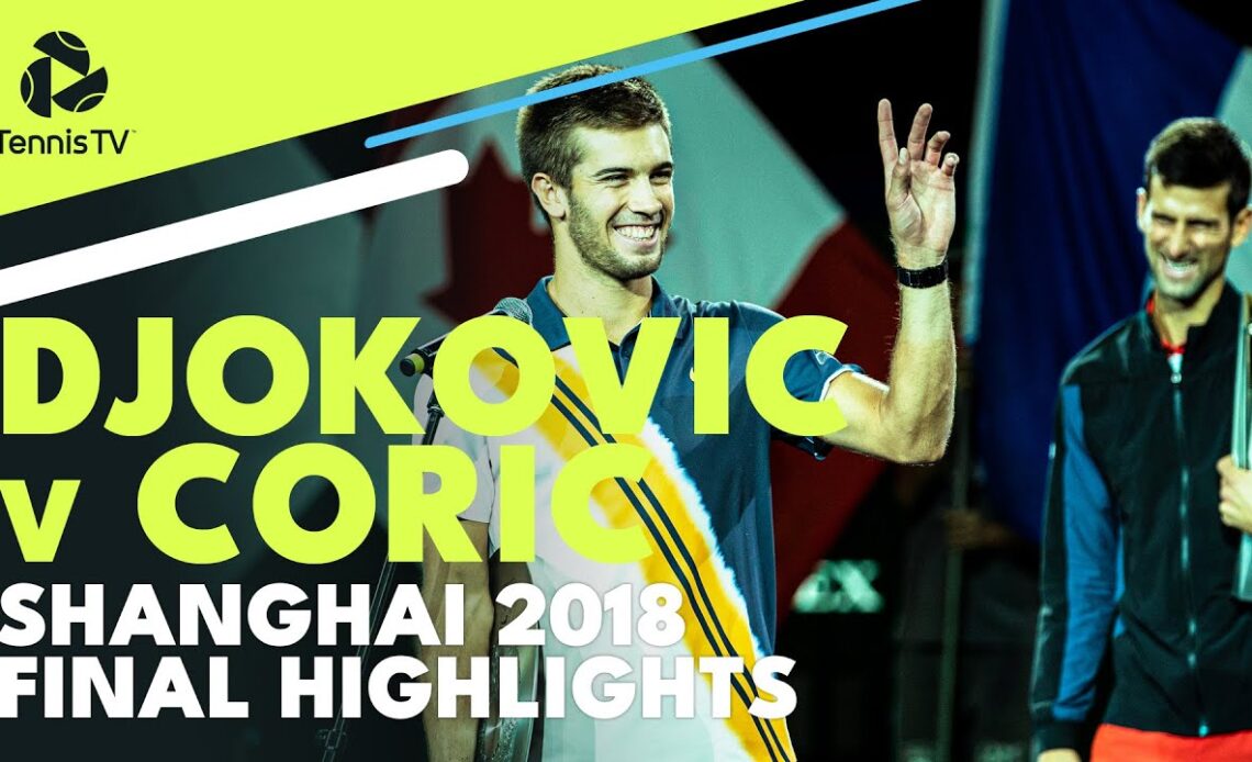 Borna Coric's First Masters 1000 Final vs Novak Djokovic | Shanghai 2018 Final Extended Highlights