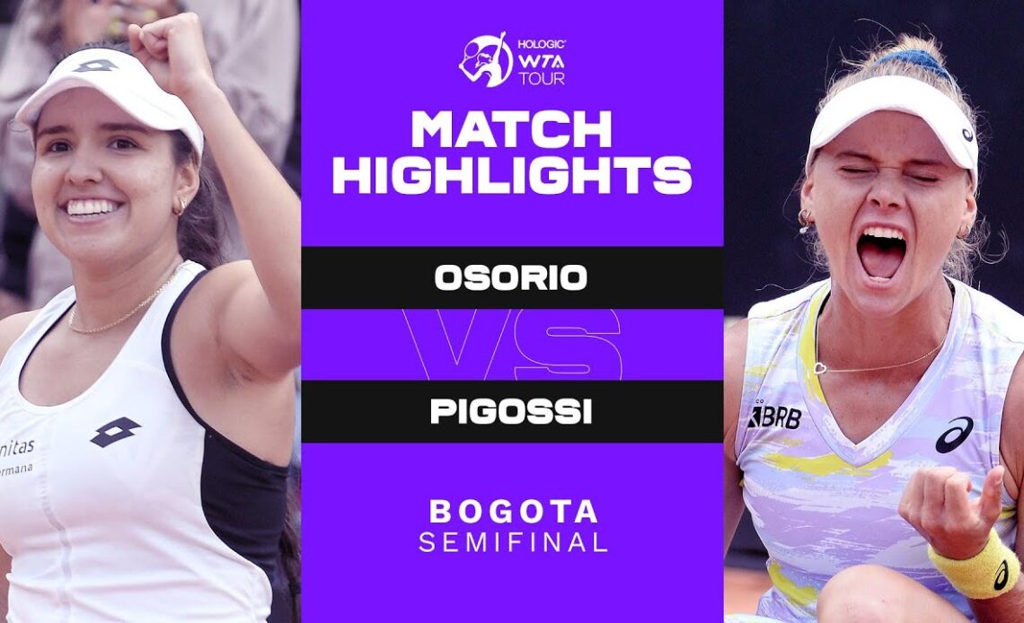 Camila Osorio vs. Laura Pigossi | 2022 Bogota Semifinal | WTA Match Highlights