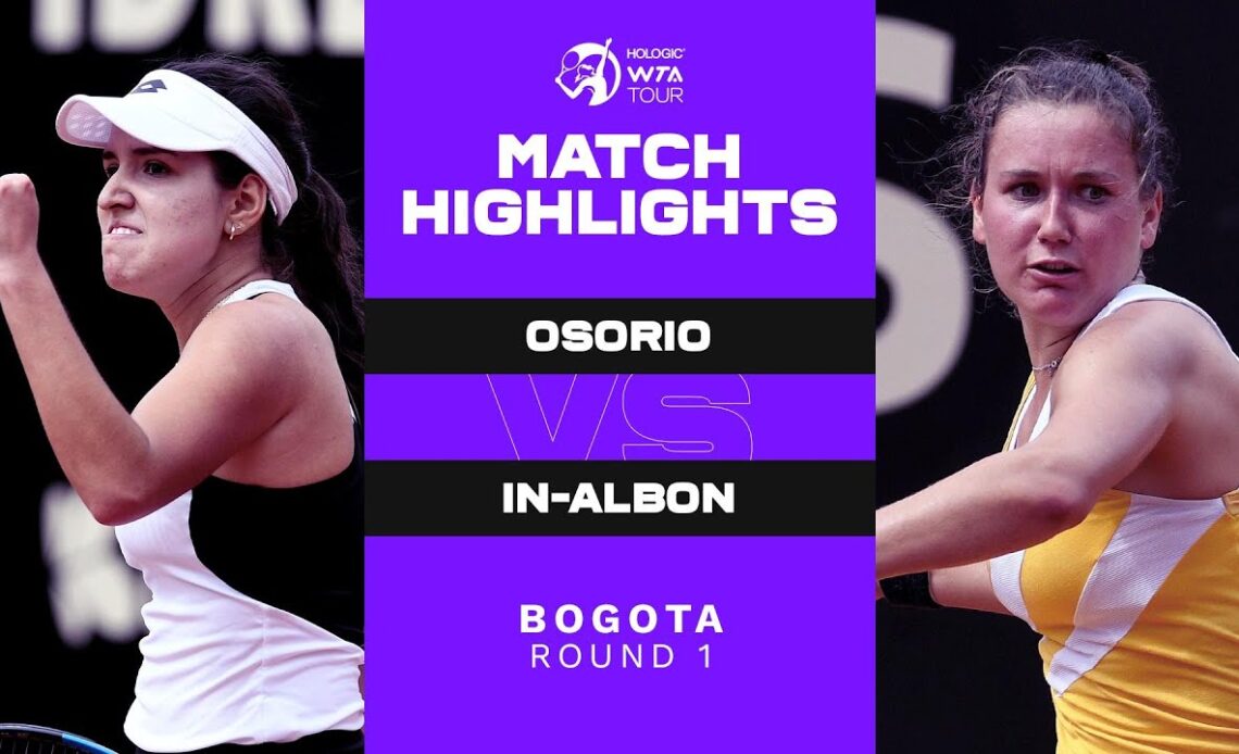 Camila Osorio vs. Ylena In-Albon | 2022 Bogota Round 1 | WTA Match Highlights