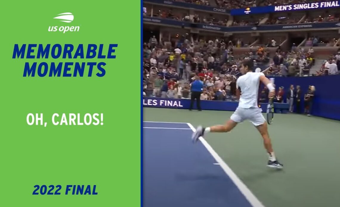 Carlos Alcaraz Forgets About Pre-Match Pictures! | 2022 US Open