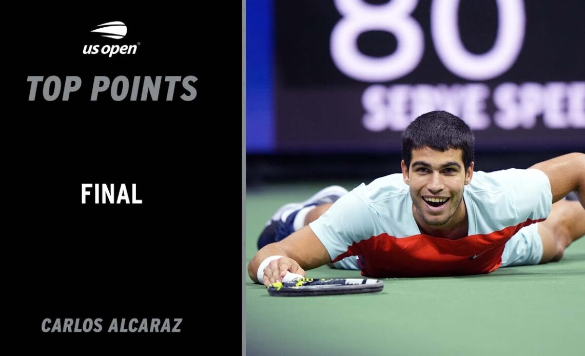 Carlos Alcaraz | Top Points vs. Casper Ruud | 2022 US Open Final