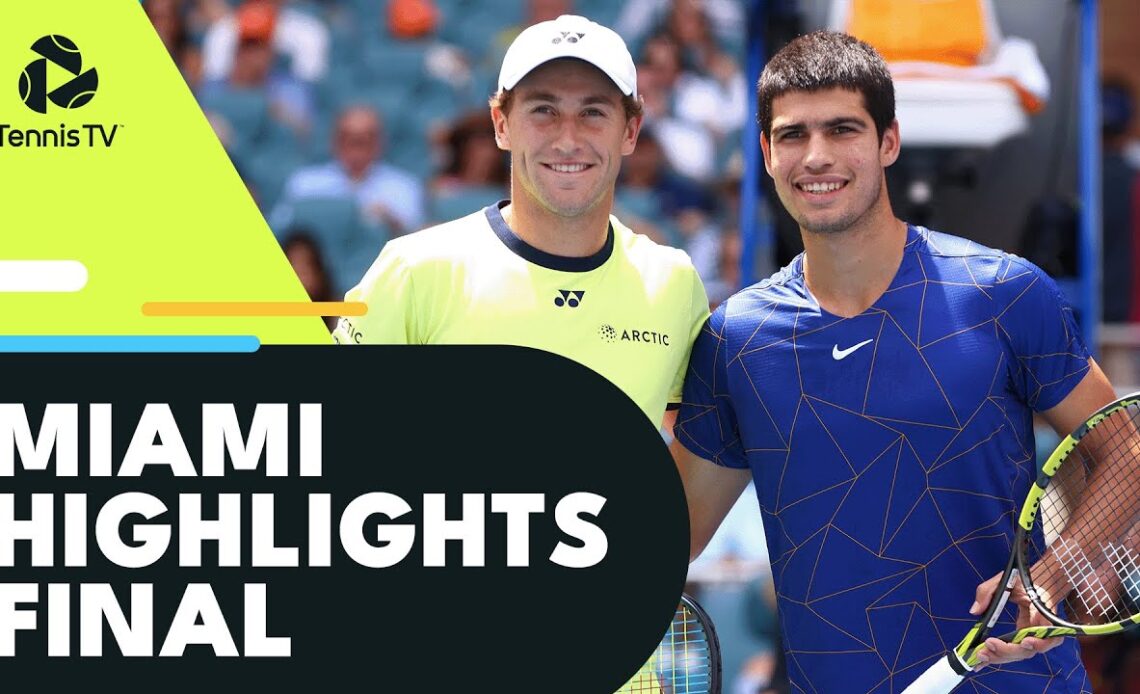 Carlos Alcaraz vs Casper Ruud for the Title | Miami 2022 Final Highlights