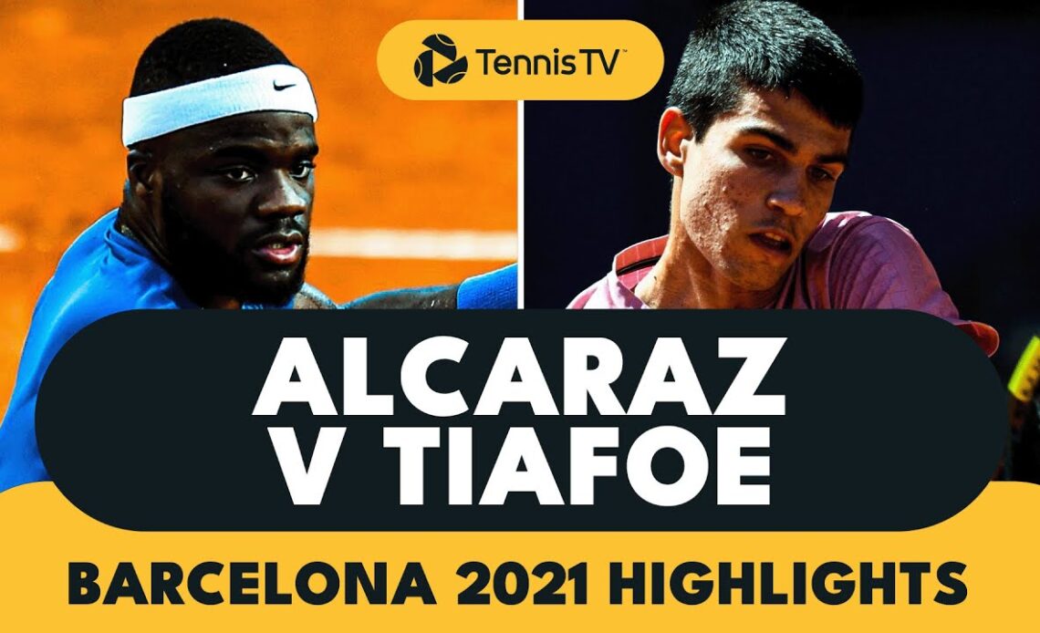 Carlos Alcaraz vs Frances Tiafoe First Meeting! | Barcelona 2021 Highlights