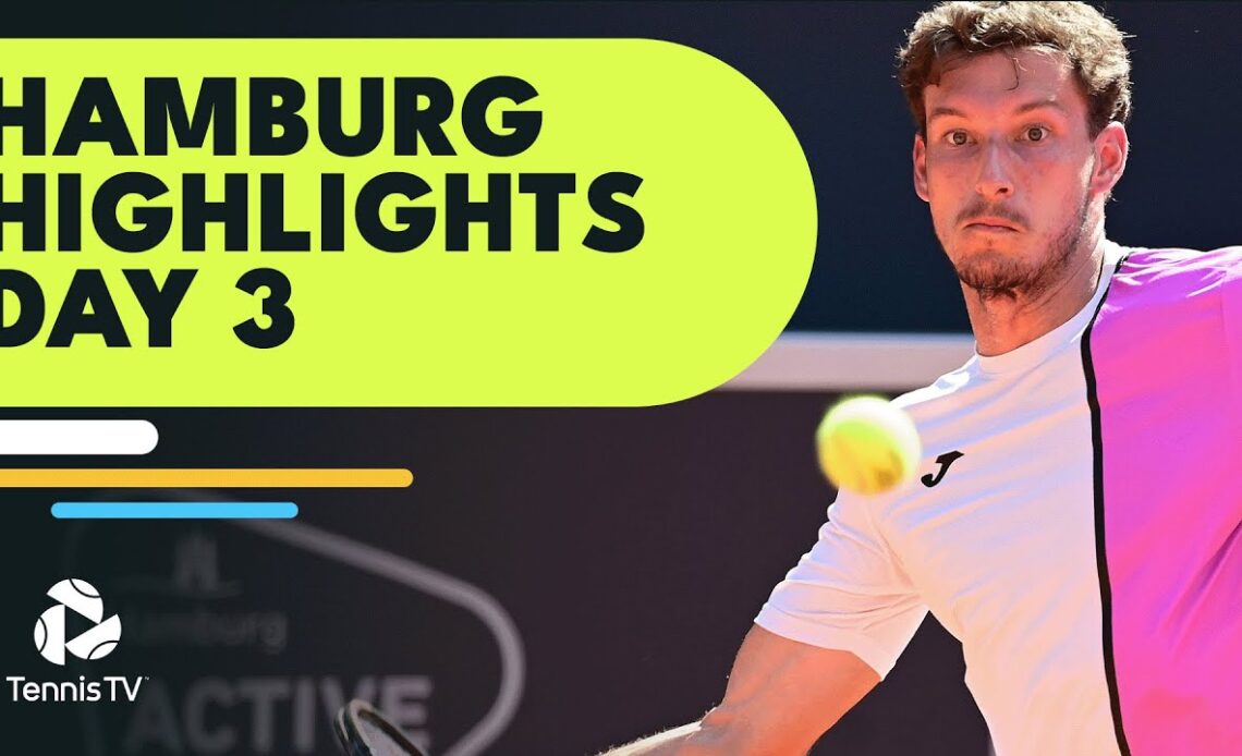 Carreno Busta Battles Molcan, Rublev & Davidovich Fokina In Action | Day 3 Hamburg 2022 Highlights