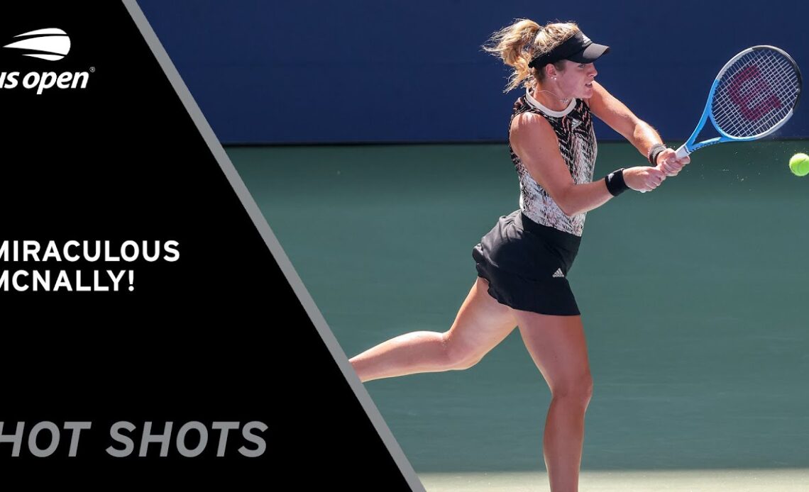 Caty McNally's Miraculous Lob! | 2021 US Open
