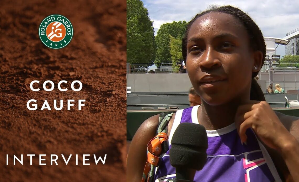 Coco Gauff - Interview Semifinals I Roland-Garros 2022