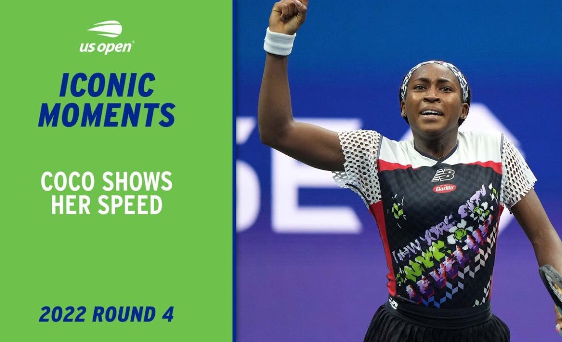 Coco Gauff Shows Incredible Athleticism | 2022 US Open