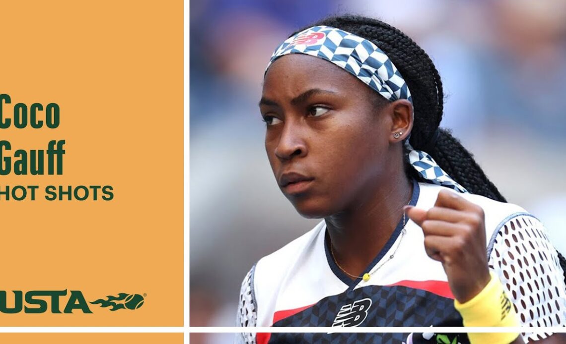 Coco Gauff Wins Incredible Point | 2022 US Open