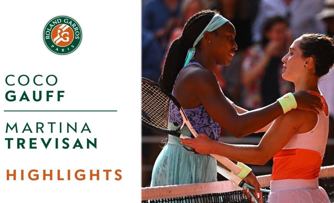Coco Gauff vs Martina Trevisan - Semifinals Highlights I Roland-Garros 2022