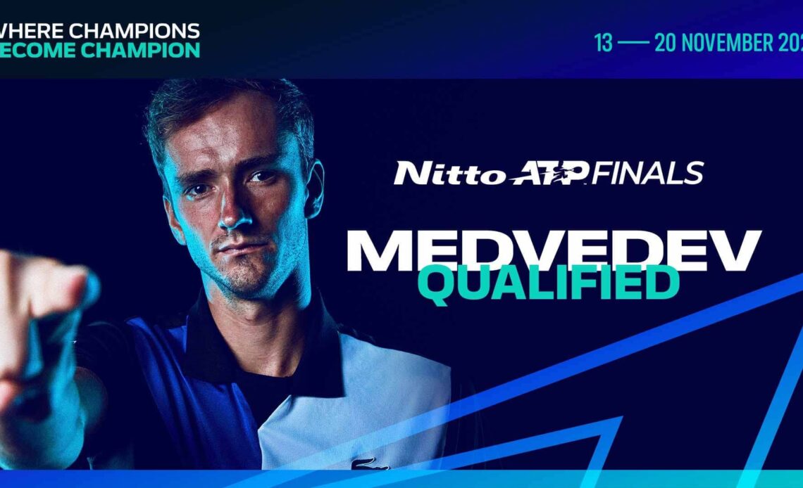 Daniil Medvedev Earns Fourth Consecutive Nitto ATP Finals Qualification | ATP Tour