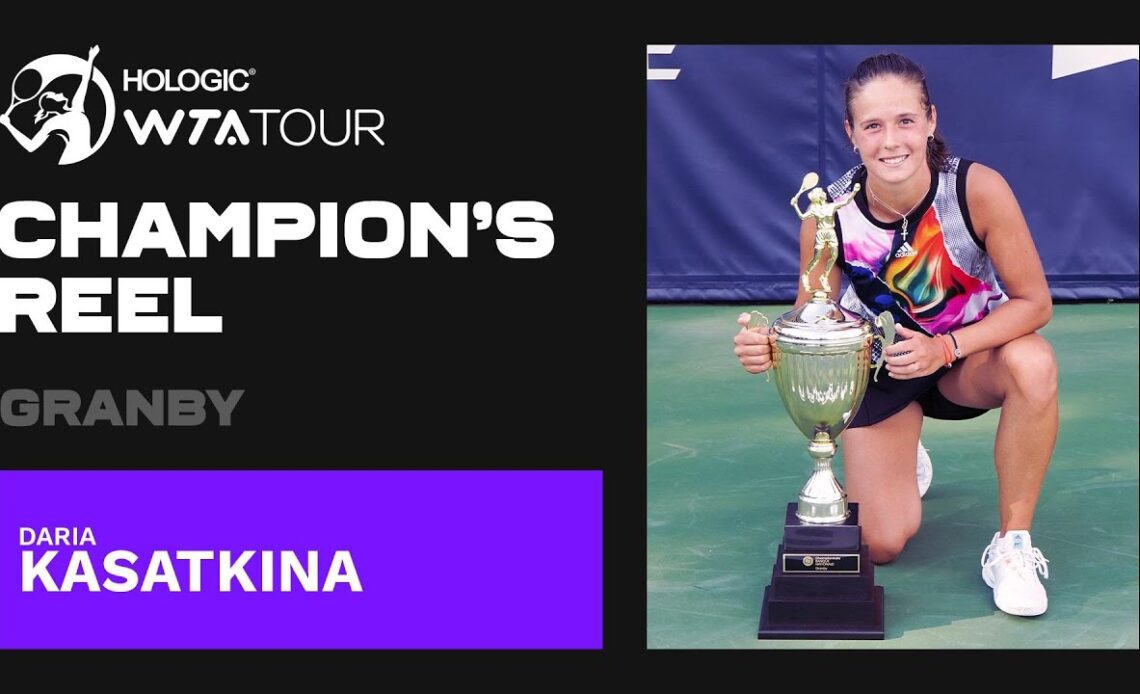 Daria Kasatkina's TOP PLAYS from her victorious week in Granby! 🍁