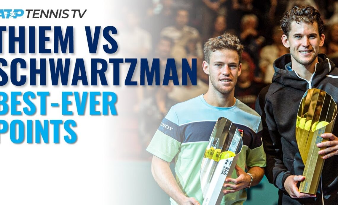 Dominic Thiem vs Diego Schwartzman: Best-Ever Shots & Rallies